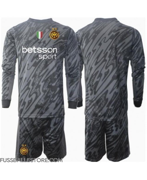 Günstige Inter Milan Torwart 3rd trikot Kinder 2024-25 Langarm (+ Kurze Hosen)
